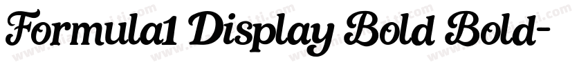 Formula1 Display Bold Bold字体转换